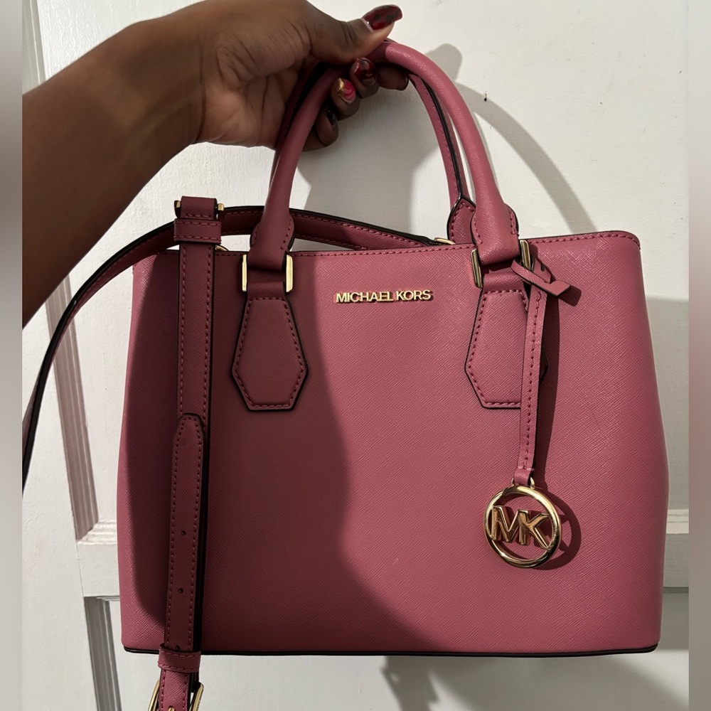Michael Kora pink satchel